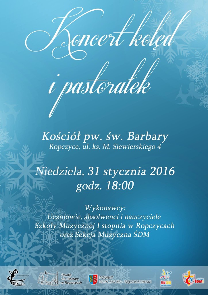 koncert kolęd i pastorałek 31.01.2016